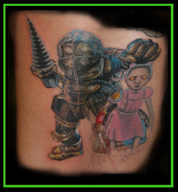 I finally got my BioShock tattoo picture upload so Yay
